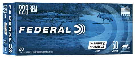 Federal American Eagle Varmint Predator Rem Gr Jhp Box Of