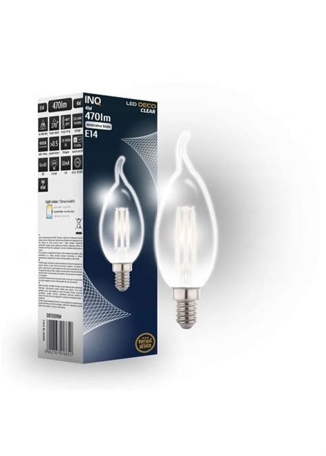 Żarówka Led E14 4w Neutraln Płomyk Edison Ozdobna 11741390762