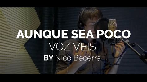 Voz Veis Aunque Sea Poco Cover Nicol S Becerra Youtube