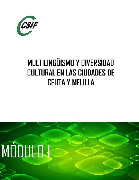 Modulo 1 Multilingüismo 2020 MULTILINGISMO Y DIVERSIDAD CULTURAL EN