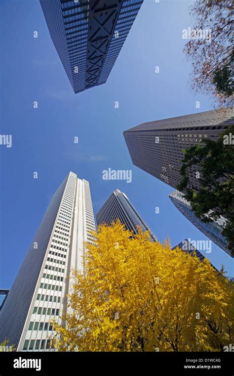 Nishi-Shinjuku skyscrapers in Shinjuku Tokyo Japan Stock Photo - Alamy