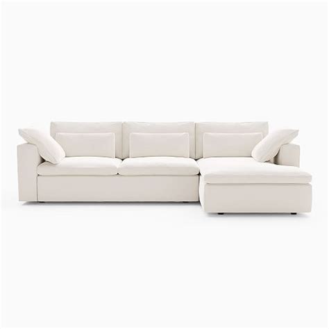 Harmony Modular 2-Piece Double Chaise Sectional (139") | West Elm