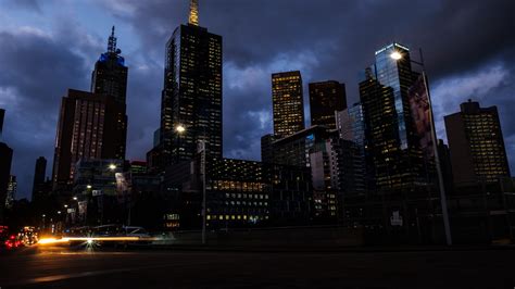 Fondos De Pantalla Melbourne Australia Rascacielos Ciudad Noche