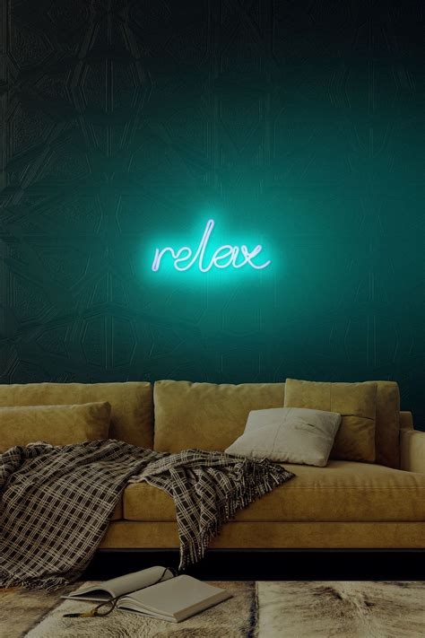 Neon Graph Relax Led Dekoratif Duvar Aydınlatması Neon Duvar Yazısı