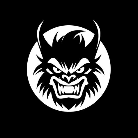 Beast, Black and White Vector illustration 26706653 Vector Art at Vecteezy