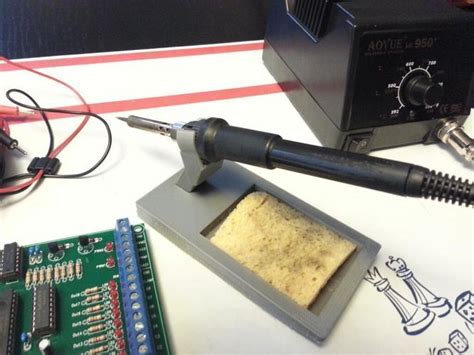 3d Printed Soldering Iron Holder For Aoyue B004 By Toybuilder Pinshape