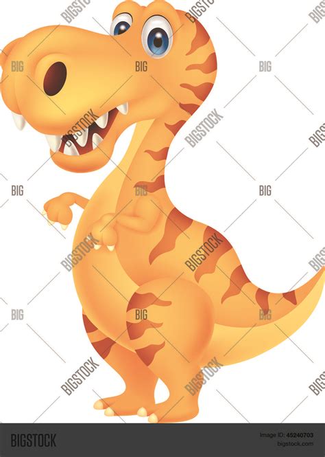 Dinosaur Cartoon Vector And Photo Free Trial Bigstock