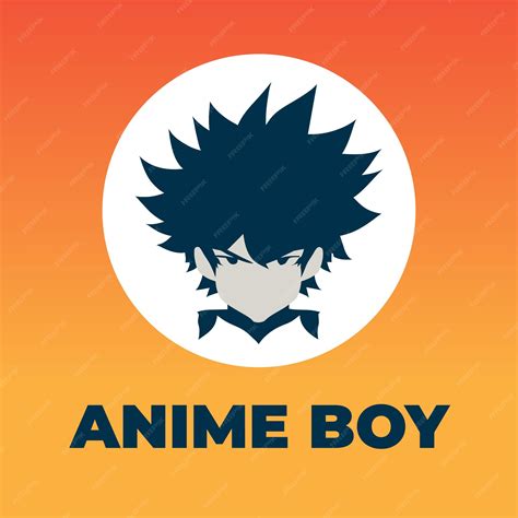 Premium Vector | Anime Boy Logo