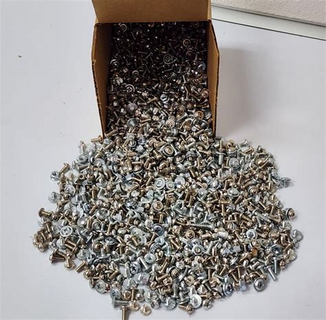 Lbs Bulk Assorted Loose Steel Fasteners Nuts Bolts Screws Washers