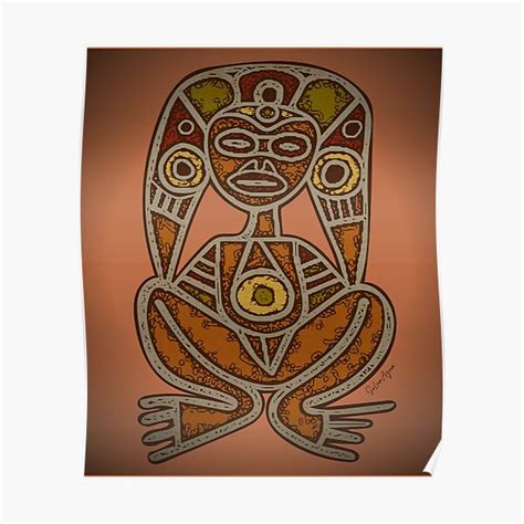 Atabey Goddess Taino Symbol Poster For Sale By Liamaris Redbubble