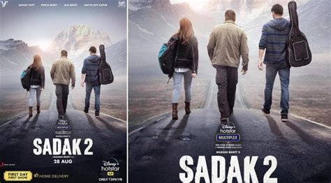 Sadak 2 New Posters Out Alia Bhatt Sanjay Dutt And Aditya Roy Kapur