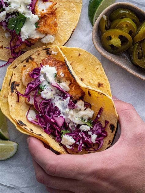 30-Minute Baked Cod Fish Tacos from Frozen Cod - A Red Spatula