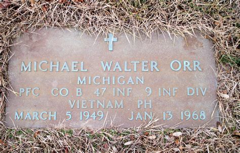 Michael Walter Orr 1949 1968 Find A Grave Memorial