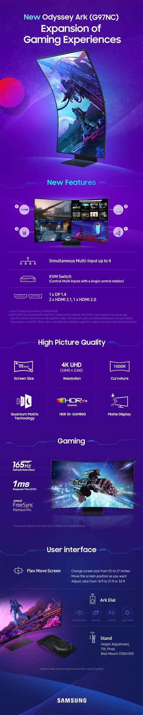 [Infographic] See the Specs for the New Odyssey Ark – Samsung Global Newsroom