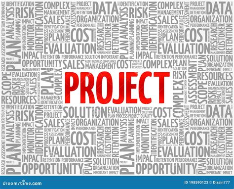 Project Word Cloud Stock Illustration Illustration Of Goal 198590123