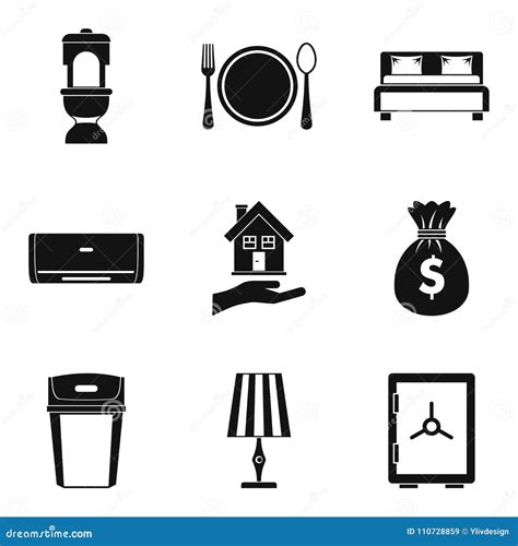 Set Of Tavern Icons Cartoon Vector 85016491