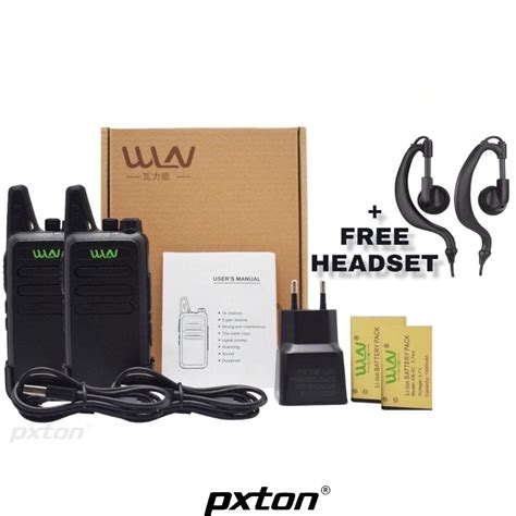 Jual Sepasang HT WLN KD C1 HT UHF Free Handsfree Lengkap KDC1 WLAN