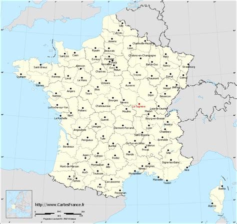 CARTE LA TAGNIERE cartes de La Tagnière 71190