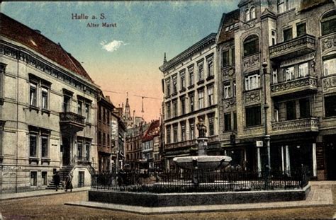 Ansichtskarte Postkarte Halle An Der Saale Alter Markt Akpool De