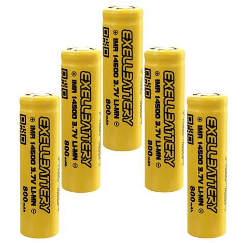 5PK IMR 14500 Li Ion LiMN 3 7V 800mAh Rechargeable Batteries EBay