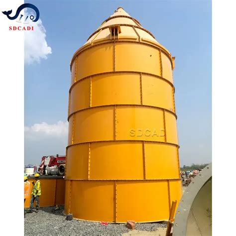 Sdcad Customized Cement Powder Storage Silo For Bulk Material Transfer