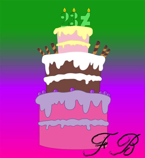 23rd Birthday cake by Frametoonsgames on DeviantArt