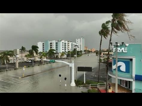 Drone Hurricane Idalia Floods Parts Of Treasure Island Florida Youtube