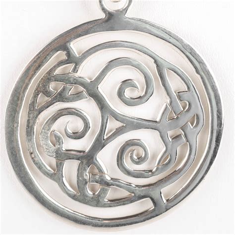 Sterling Silver Medallion Pendant with 18K Accents | EBTH