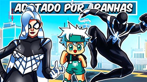 FUI ADOTADO Pela FAMILIA ARANHA DO MAL No Minecraft YouTube