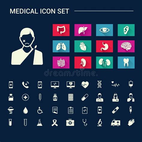 Medische Menselijke Organen En Medisch Die Pictogram Met Menselijk