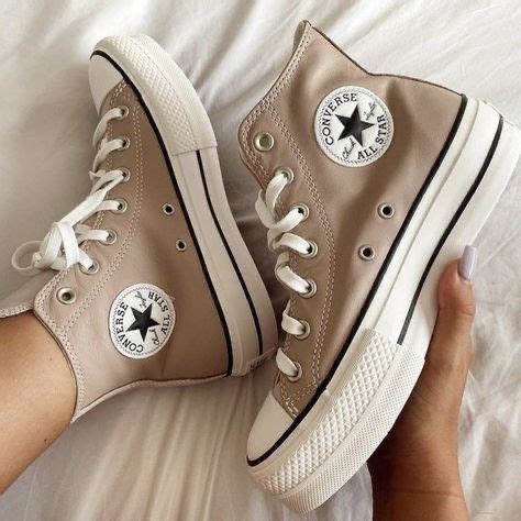 Cute Converse Shoes Beige Converse Mode Converse Cute Sneakers Swag