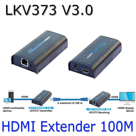 LKV373 V3 0 HDMI Extender Video Sender Receiver Over Cat5e Cat6 1080P