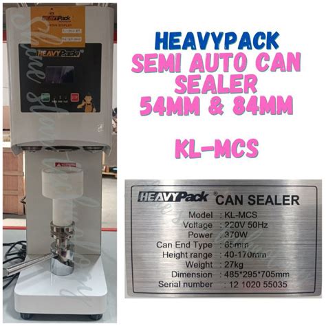 Jual Mesin Penutup Botol Kaleng Can Sealer KL MCS Semi Auto HEAVYPACK