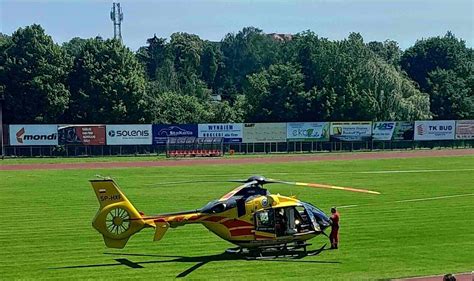 Dramatyczny wypadek na zawodach lekkoatletycznych w Świeciu Lądował