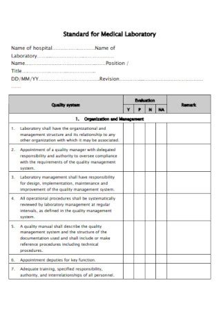 6 SAMPLE Laboratory Audit Checklist In PDF