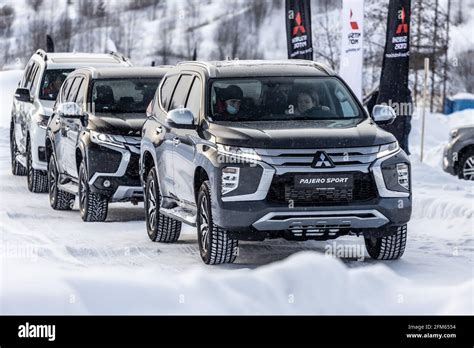 Moscow, Russia - February 17, 2021: All new Mitsubishi Pajero Sport ...