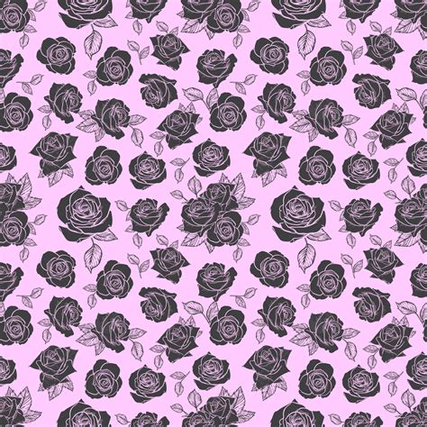 Rose Seamless Pattern Flower Seamless Pattern Vector Floral Seamless Pattern Flower Background