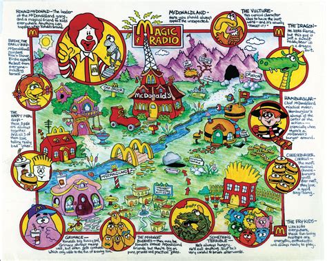 Heres Art Director Rich Seidelmans 1995 Mcdonaldland Map Concept