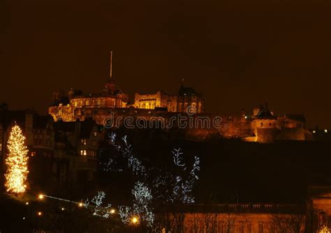 Edinburgh Castle stock photo. Image of castle, landscape - 99579398