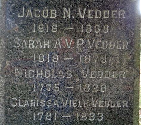 Sarah A V P Vedder Find A Grave Memorial