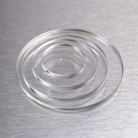 BIGMALL 5 Mm Acrylic Sheet Circle Perspex Plexiglass With Center Hole