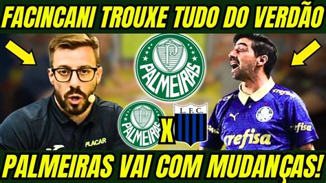 Agora Facincani Trouxe Tudo Sobre Palmeiras X Liverpool Na