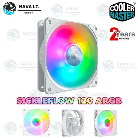 ⚡️กรุงเทพฯด่วน1ชั่วโมง⚡️ Cooler Master Sickleflow 120 Argb White Edition รับประกันศูนย์ 2 ปี