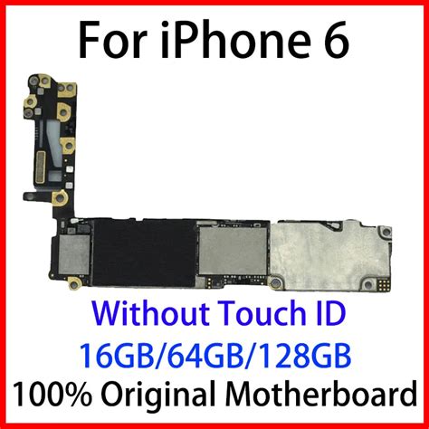 Carte mÃre 100 originale dÃbloquÃe pour iphone 6 avec sans Touch