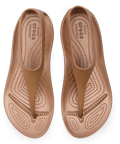 Buy Crocs Sexi Flip Bronze Bronze From £24 99 Today Best Deals On