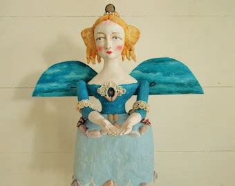 Nostalgic Folk Art Carol Roll, HOLD for DD Mixed Media Paper Mache ...