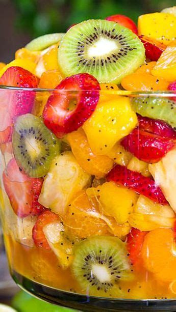 The Best Ever Tropical Fruit Salad ~ The Dressing Is Truly Magical The