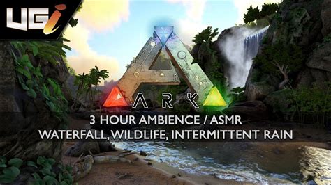 Ark Survival Evolved Ambience Asmr Waterfall Wildlife