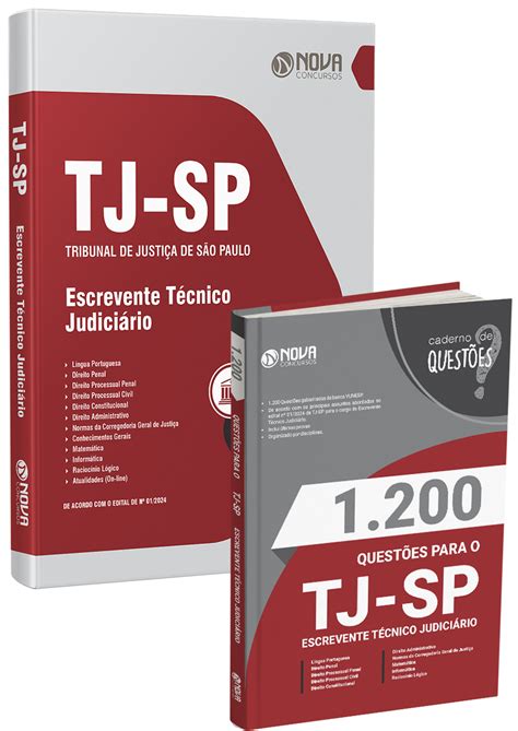 Concurso TJ SP 2024 Escrevente Informática Vunesp