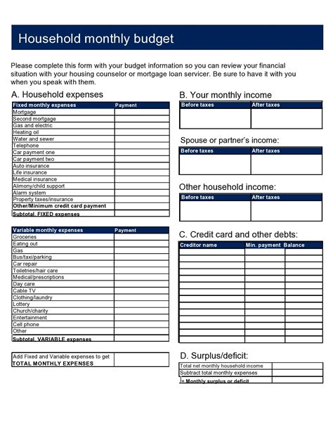 28 Best Household Budget Templates [Family Budget Worksheets]